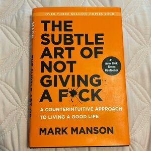 Hardcover book, The Subtle Art of Not Giving A F#ck by Mark Manson